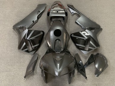 Plata Oscura & Negro 2005-2006 Honda CBR600RR Carenado Moto