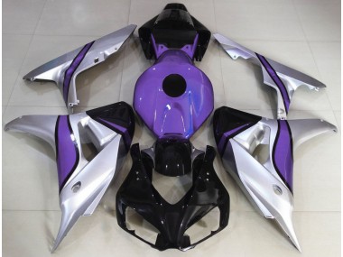 Plata & Púrpura Personalizado 2006-2007 Honda CBR1000RR Carenado Moto