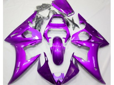 Púrpura Brillante 2003-2004 Yamaha R6 Carenado Moto