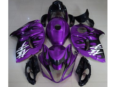 Púrpura Brillante & Negro 2008-2020 Suzuki GSXR 1300 Carenado Moto