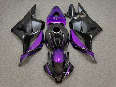 Púrpura Brillante & Negro 2009-2012 Honda CBR600RR Carenado Moto
