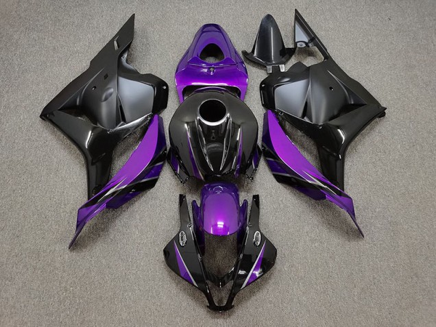 Púrpura Brillante & Negro 2009-2012 Honda CBR600RR Carenado Moto