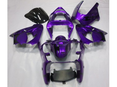 Púrpura Metálico 2000-2002 Kawasaki ZX6R Carenado Moto