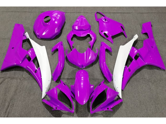 Púrpura Perla 2006-2007 Yamaha R6 Carenado Moto