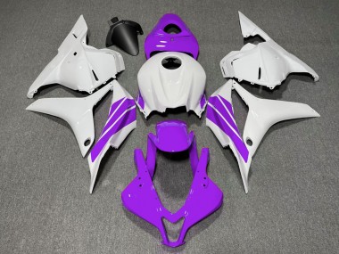 Raya Lateral Morada & Blanca 2009-2012 Honda CBR600RR Carenado Moto