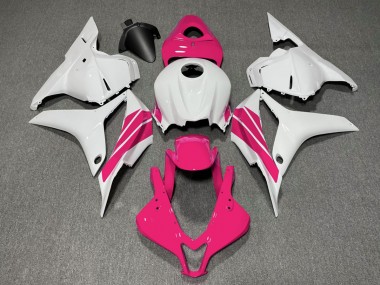 Raya Lateral Rosa & Blanca 2009-2012 Honda CBR600RR Carenado Moto