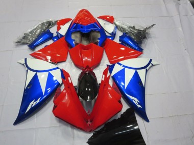 Rojo Blanco Azul 2012-2014 Yamaha R1 Carenado Moto