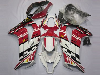 Rojo Blanco & Negro 2011-2015 Kawasaki ZX10R Carenado Moto