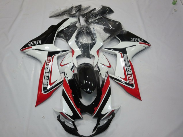 Rojo Blanco & Negro 2011-2024 Suzuki GSXR 600-750 Carenado Moto Rojo Blanco & Negro 2011-2024 Suzuki GSXR 600-750 Carenado Moto