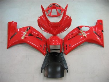 Rojo Brillante 2003-2004 Kawasaki ZX6R Carenado Moto