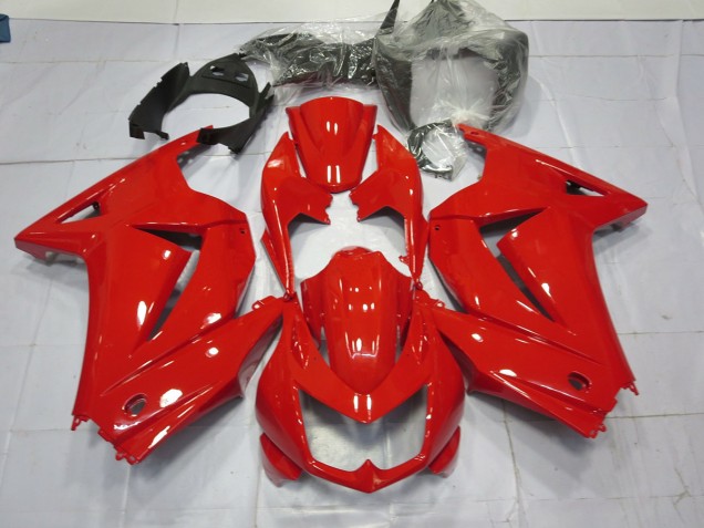 Rojo Brillante 2008-2012 Kawasaki Ninja 250 Carenado Moto