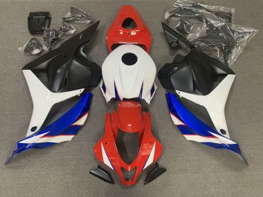 Rojo Brillante Azul & Blanco 2009-2012 Honda CBR600RR Carenado Moto