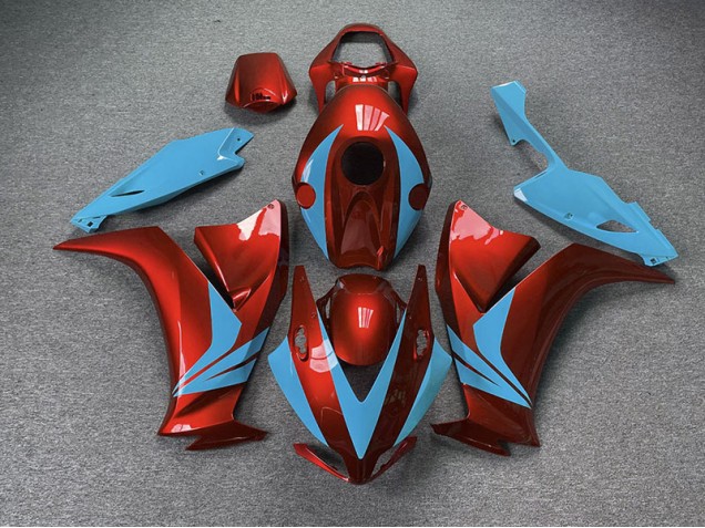Rojo Brillante & Azul Claro 2012-2016 Honda CBR1000RR Carenado Moto Rojo Brillante & Azul Claro 2012-2016 Honda CBR1000RR Carenado Moto