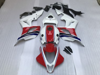 Rojo Brillante & Blanco 2007-2008 Honda CBR600RR Carenado Moto