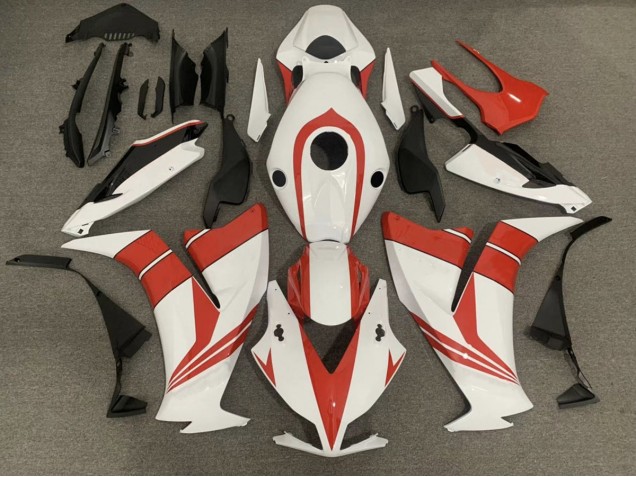 Rojo Brillante & Blanco 2012-2016 Honda CBR1000RR Carenado Moto