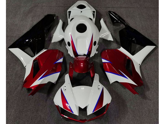 Rojo Brillante Blanco & Azul 2013-2023 Honda CBR600RR Carenado Moto