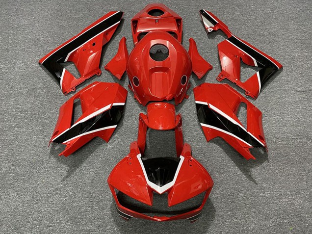 Rojo Brillante Blanco & Negro 2013-2023 Honda CBR600RR Carenado Moto Rojo Brillante Blanco & Negro 2013-2023 Honda CBR600RR Carenado Moto