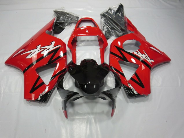 Rojo Brillante & Negro 2002-2003 Honda CBR954RR Carenado Moto