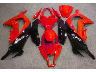 Rojo Brillante & Negro 2016-2019 Kawasaki ZX10R Carenado Moto