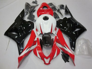 Rojo Brillo Blanco & Negro 2009-2012 Honda CBR600RR Carenado Moto