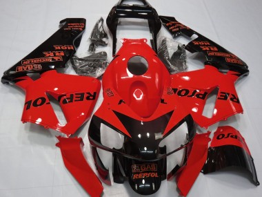 Rojo Brillo Repsol 2003-2004 Honda CBR600RR Carenado Moto