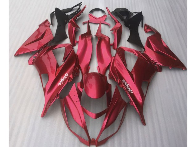 Rojo Caramelo Brillo 2016-2019 Kawasaki ZX10R Carenado Moto Rojo Caramelo Brillo 2016-2019 Kawasaki ZX10R Carenado Moto