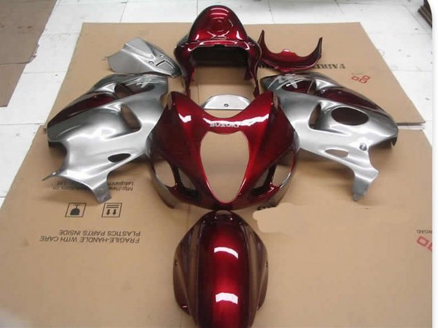 Rojo D Plata 1997-2007 Suzuki GSXR 1300 Carenado Moto Rojo D Plata 1997-2007 Suzuki GSXR 1300 Carenado Moto