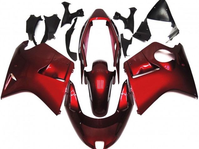 Rojo Intenso & Vibrante 1996-2007 Honda CBR1100XX Carenado Moto