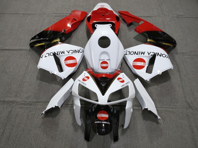 Rojo Konica Minolta 2005-2006 Honda CBR600RR Carenado Moto