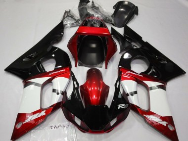 Rojo Metálico 1998-2002 Yamaha R6 Carenado Moto