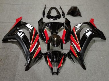 Rojo Negro Blanco Especial 2011-2015 Kawasaki ZX10R Carenado Moto