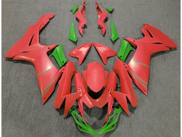 Rojo Pomelo Mate & Verde 2011-2024 Suzuki GSXR 600-750 Carenado Moto Rojo Pomelo Mate & Verde 2011-2024 Suzuki GSXR 600-750 Carenado Moto