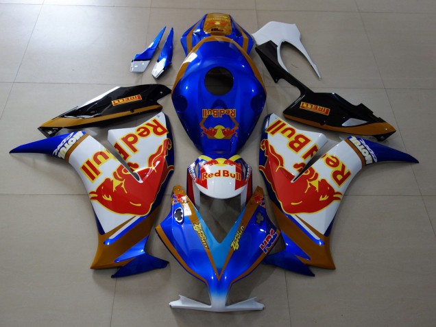 Rojo Toro Azul & Dorado 2012-2016 Honda CBR1000RR Carenado Moto Rojo Toro Azul & Dorado 2012-2016 Honda CBR1000RR Carenado Moto