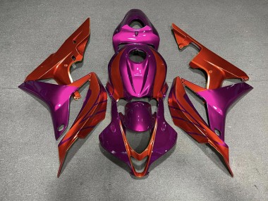 Rojo Violáceo 2007-2008 Honda CBR600RR Carenado Moto