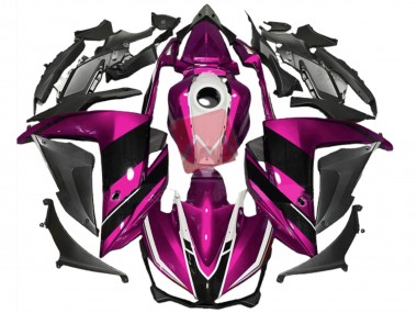 Rosa Blanco & Negro 2015-2018 Yamaha R3 Carenado Moto