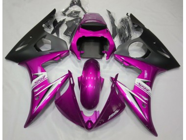 Rosa Brillante & Blanco 2003-2004 Yamaha R6 Carenado Moto