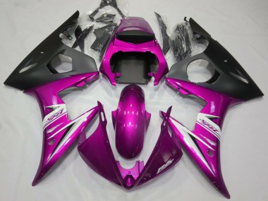 Rosa Brillante & Blanco 2003-2004 Yamaha R6 Carenado Moto