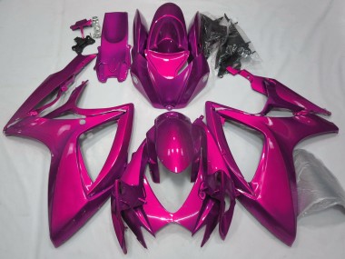 Rosa Brillante Liso 2006-2007 Suzuki GSXR 600-750 Carenado Moto