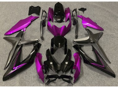 Rosa Brillante & Verde R 2008-2010 Suzuki GSXR 600-750 Carenado Moto