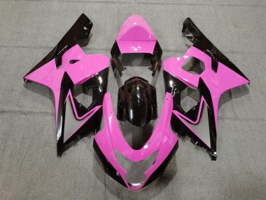 Rosa Claro & Negro 2004-2005 Suzuki GSXR 600-750 Carenado Moto