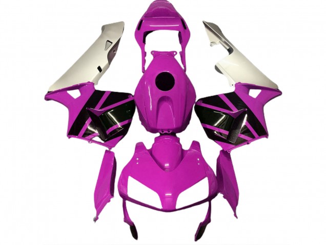 Rosa Fuerte & Plata Mate 2003-2004 Honda CBR600RR Carenado Moto
