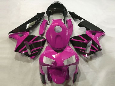 Rosa Intenso & Negro Brillante 2003-2004 Honda CBR600RR Carenado Moto