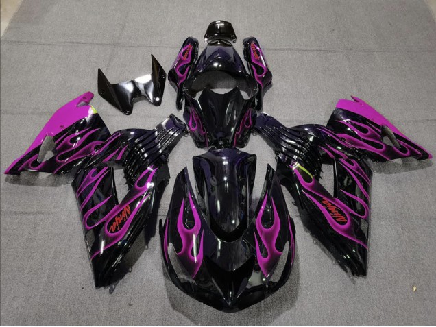 Rosa Llama 2006-2011 Kawasaki ZX14R Carenado Moto