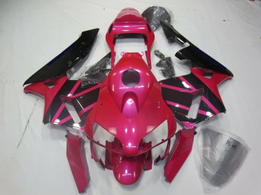 Rosa & Negro 2003-2004 Honda CBR600RR Carenado Moto
