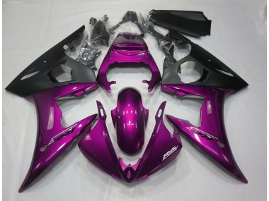Rosa Oscuro Brillante 2005 Yamaha R6 Carenado Moto