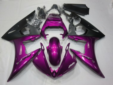 Rosa Oscuro Brillante 2005 Yamaha R6 Carenado Moto