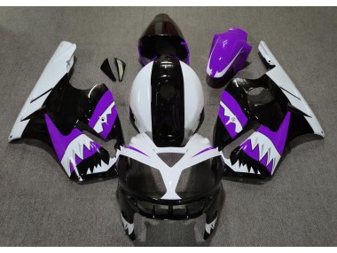 Tiburón Morado 2002-2005 Kawasaki ZX12R Carenado Moto