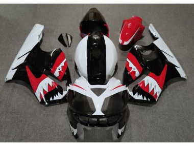 Tiburón Rojo 2002-2005 Kawasaki ZX12R Carenado Moto