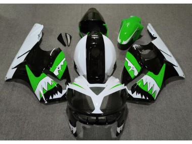 Tiburón Verde 2002-2005 Kawasaki ZX12R Carenado Moto