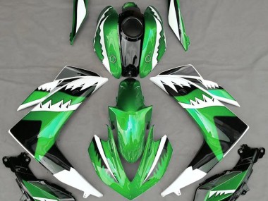 Tiburón Verde 2015-2018 Yamaha R3 Carenado Moto